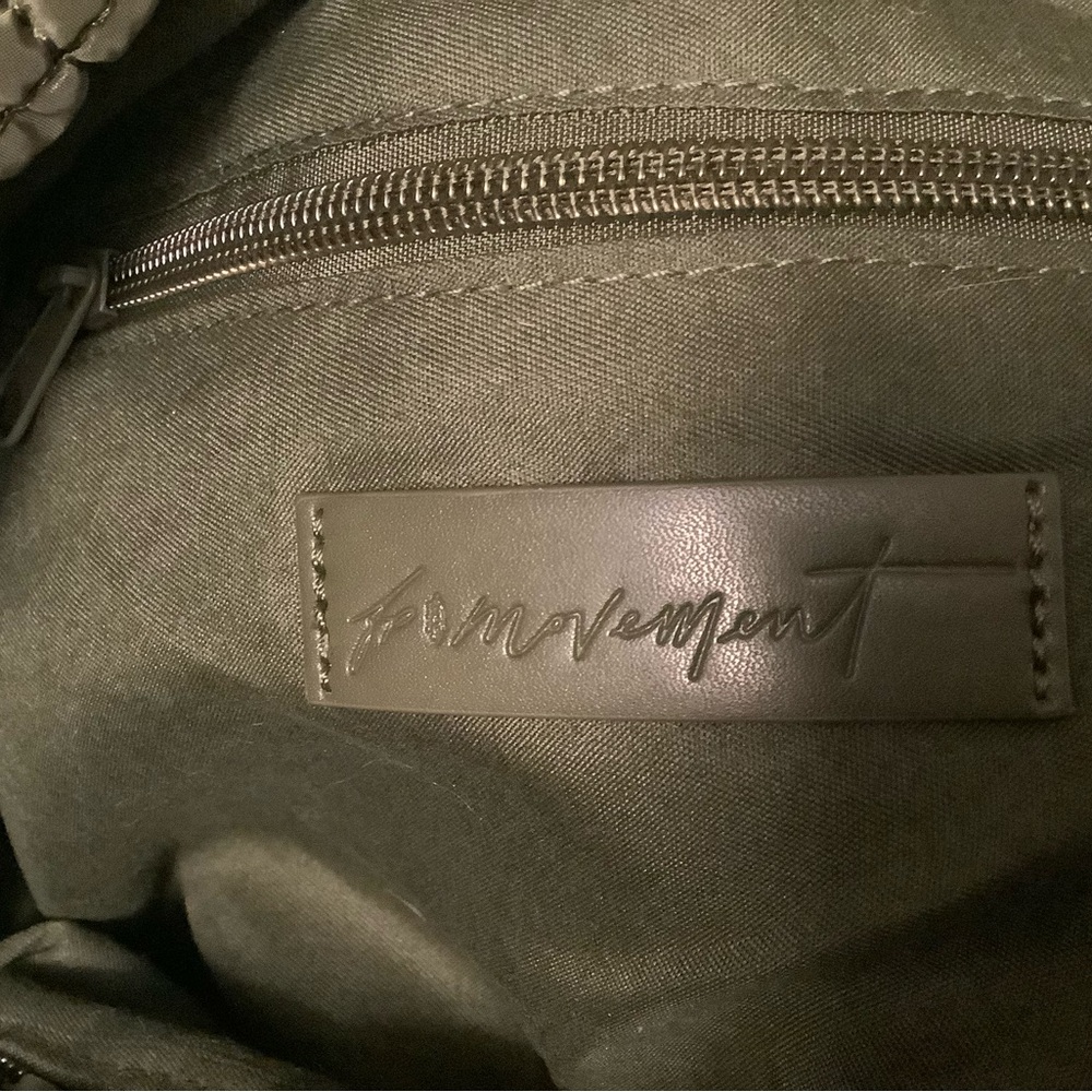 Free People Quilted Bag-Olive/New - Picture 2 of 6